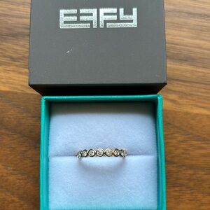 Effy 14K Rose Gold Pave Classica Bezel Diamond Ring